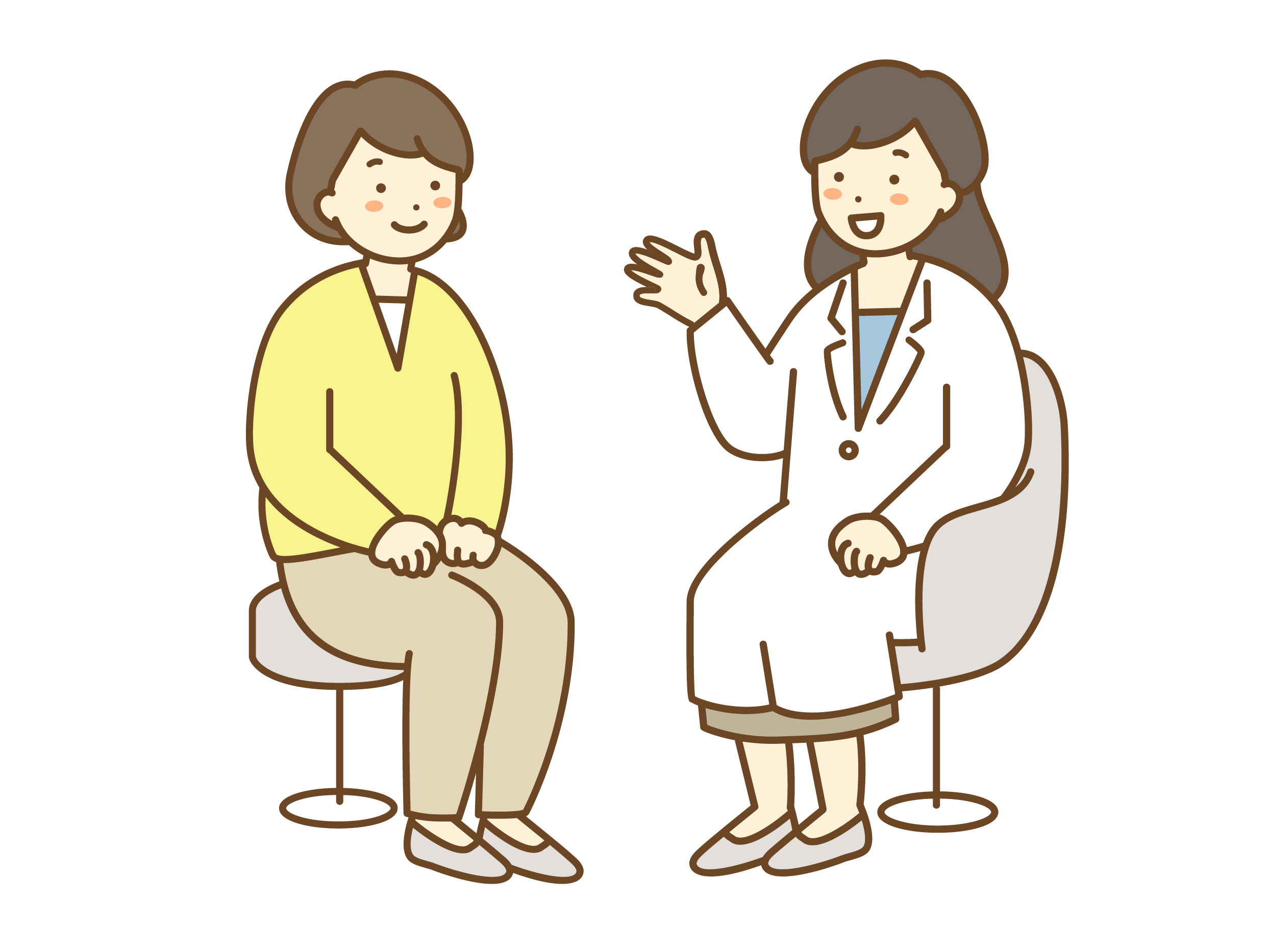 足の悩みを相談するカウンセリングのイメージ